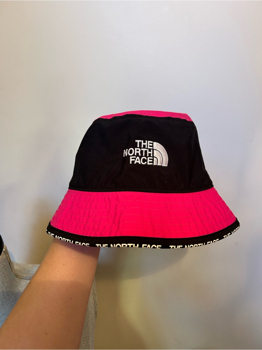 The North Face Black and Hot Pink Bucket Hat